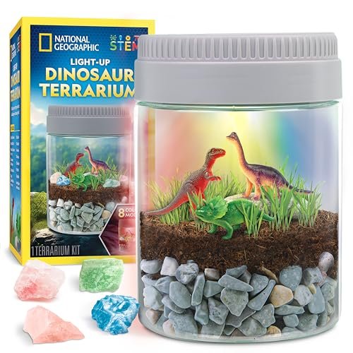 National Geographic Dinosaur Terrarium Kit for Kids with...