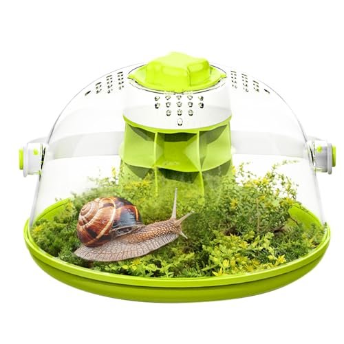 LURMMUE Small Animal Carrier — Round Transparent Snail...
