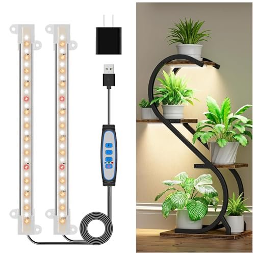 Wiaxulay 8 inch Grow Light Strip, 56 LEDs Full Spectrum