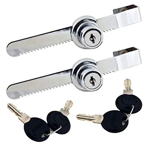 WOOCH Sliding Glass Door Ratchet Lock with Chrome Finish