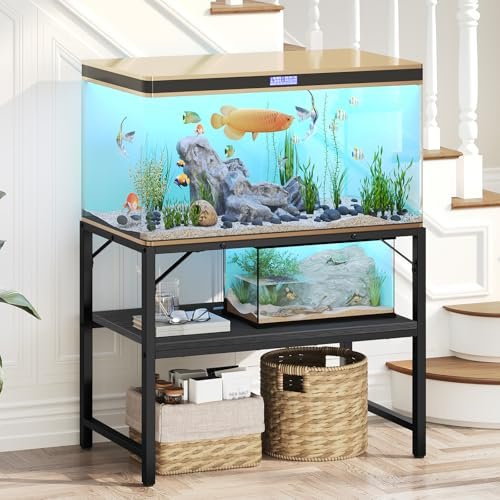 MAHANCRIS 40-50 Gallon Fish Tank Stand, Aquarium Stand with...