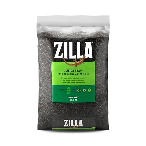 Zilla Pet Reptile Terrarium Substrate Bedding, Jungle Mix,...