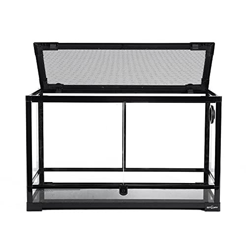 REPTI ZOO Tempered Glass Reptile Terrarium 30 Gallon Tank