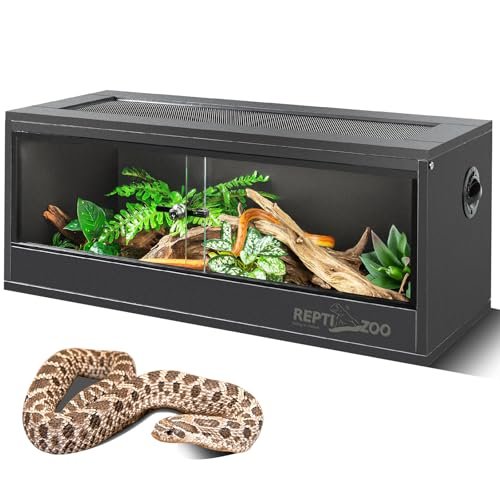 REPTI ZOO 20 Gallon PVC Reptile Tank, with Sliding Door