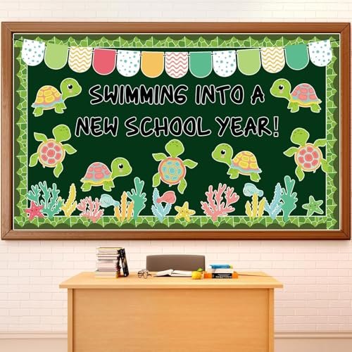 Justforjoyful Sea Turtle Bulletin Board Set Ocean Classroom...