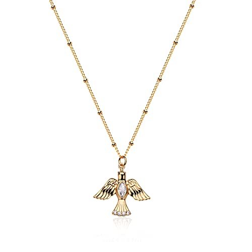 Fettero Animal Necklaces for Women Gold Dove Pendant Dainty...