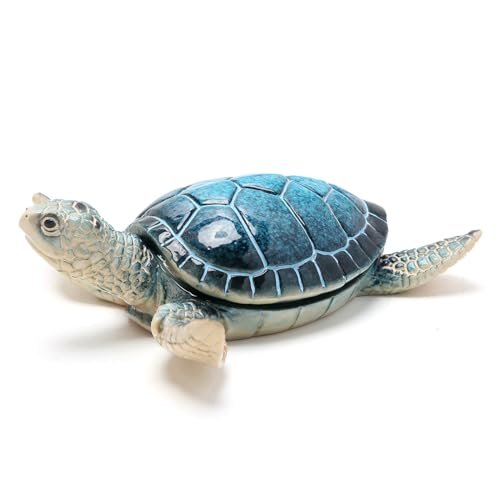 Hodao Sea Turtle Jewelry Keepsake Box Decorations for Home...