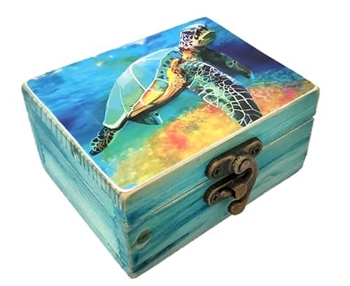 JB&C Premium Sea Turtle Lovers Jewelry Trinket Keepsake Box