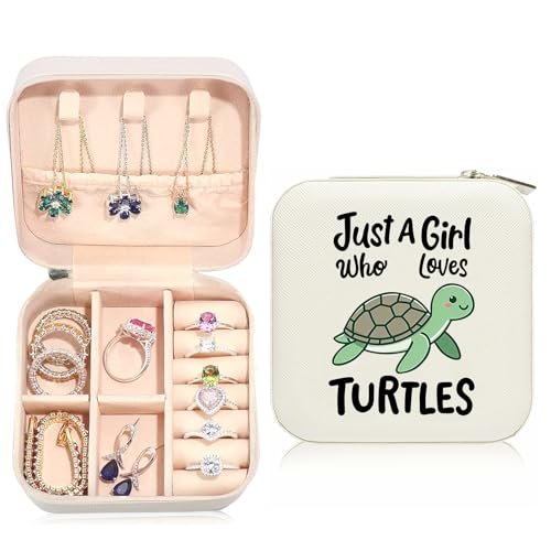 Sea Turtle Travel Jewelry Case,Jewelry Box Travel Organizer