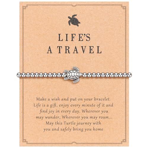 Sea Turtle Gifts: Turtle Bracelet Jewelry for Women Travel...