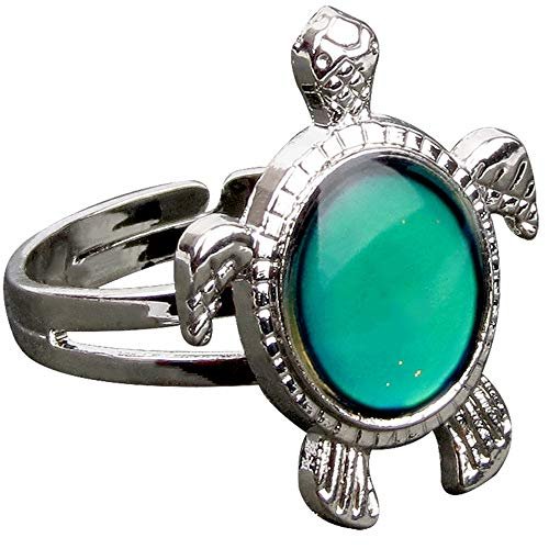 Jude Jewelers Adjustable Color Changing Mood Ring Turtle...
