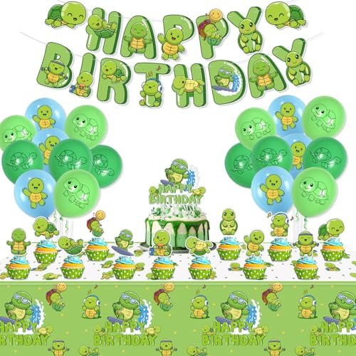 Turtle Party Decorations - Including Turtle Balloons,...
