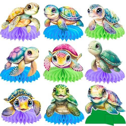 Turtle Party Honeycomb Centerpieces Sea Turtle Birthday...