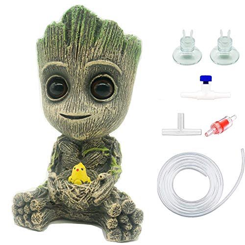 AnxunJim Aquarium Groot Air Bubbler Decorations Fish Tank...