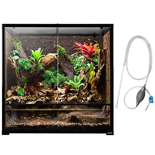 REPTI ZOO Large Reptile Paludarium Tank, Vertical Glass...