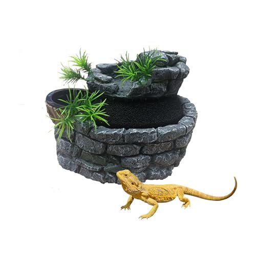 Repticircle 550ML Reptile Water Fountain with Food Dish