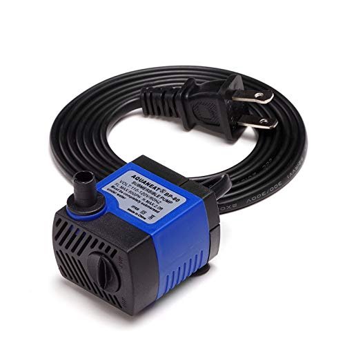 AQUANEAT Small Fountain Pump, 80 GPH Submersible Water Pump