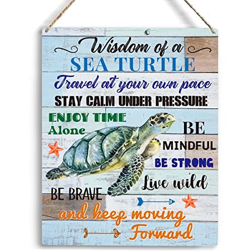 YCYD Sea Turtle Decor, Friends Inspirational Turtle Wall...
