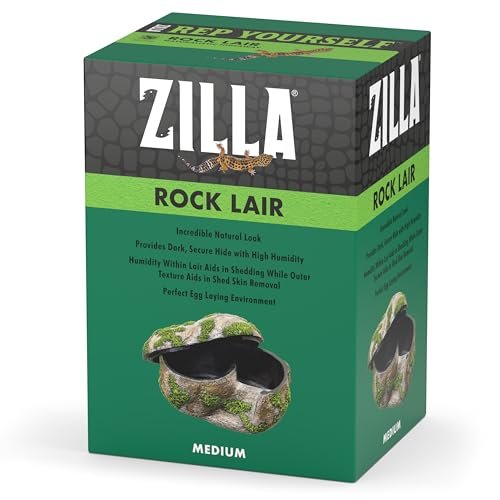 Zilla Pet Terrarium Rock Lair, Reptile Hide for Lizards,...